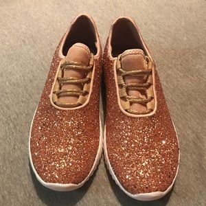 Rose Gold Glitter Shoes
